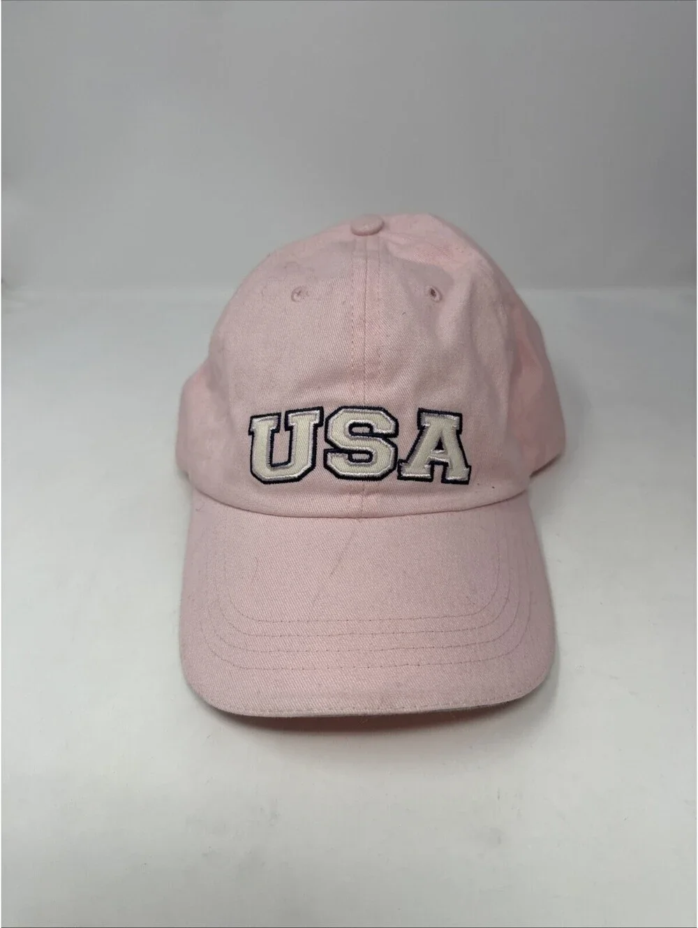 Pink USA Hat Pink Hat Adjustable Hat Adult Fit Hat Pink